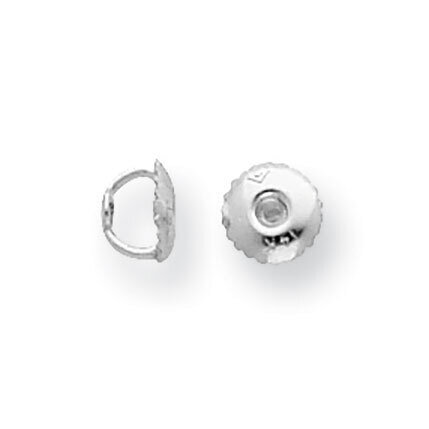 2 Hole Threaded Ear Nut 10k White Gold 1W676, MPN: 1W676,