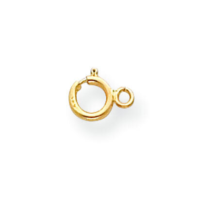 Spring Ring with Flat Ring Clasp 10k Yellow Gold 1Y1714, MPN: 1Y1714,