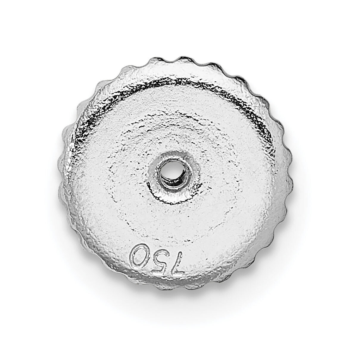 Threaded Earring Back Setting 18k White Gold 8W719, MPN: 8W719,