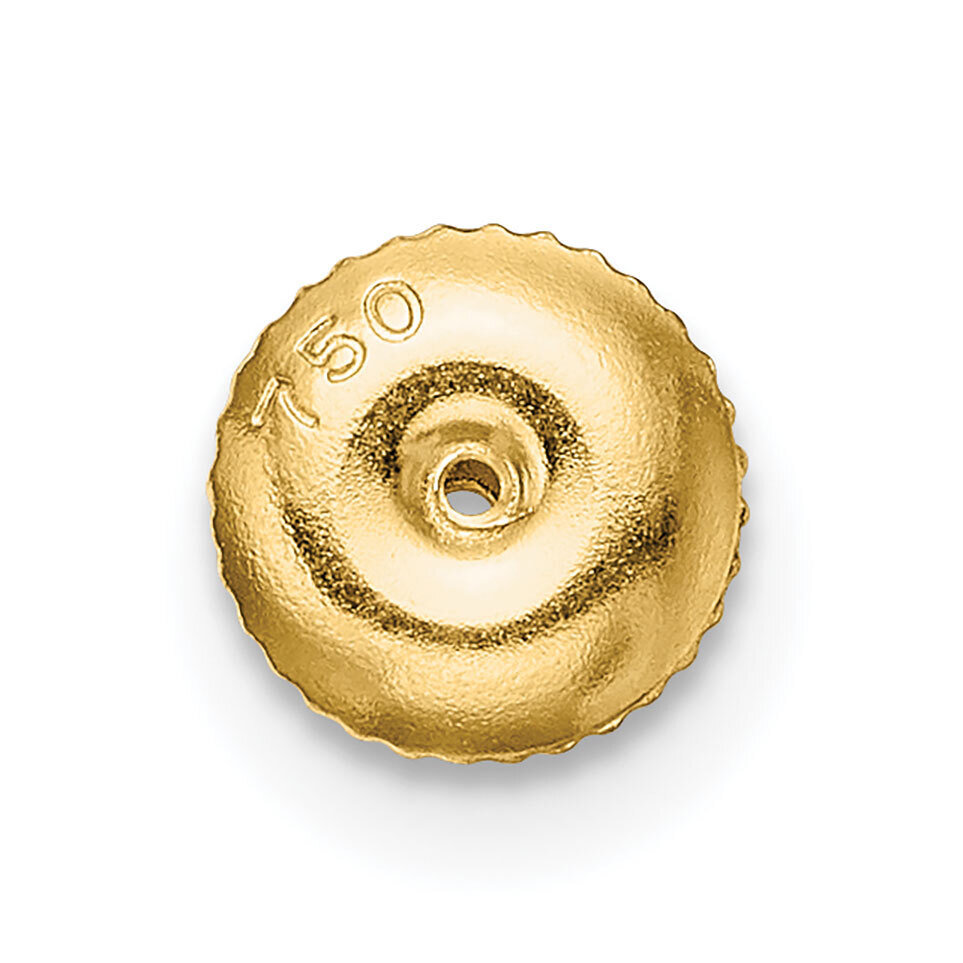 2 Hole Threaded Earring Back Setting 18k Yellow Gold 8Y672, MPN: 8Y672,