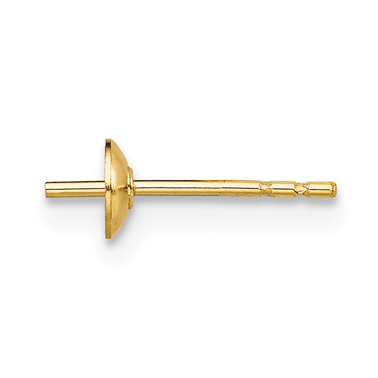 6.0 - 7.0mm Pearl Stud Earring Setting Gold Filled GF3023
