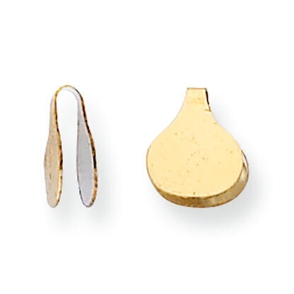9.4 x 7.9mm Flat Solder Flush Endcap Gold Filled GF3648, MPN: GF3648,