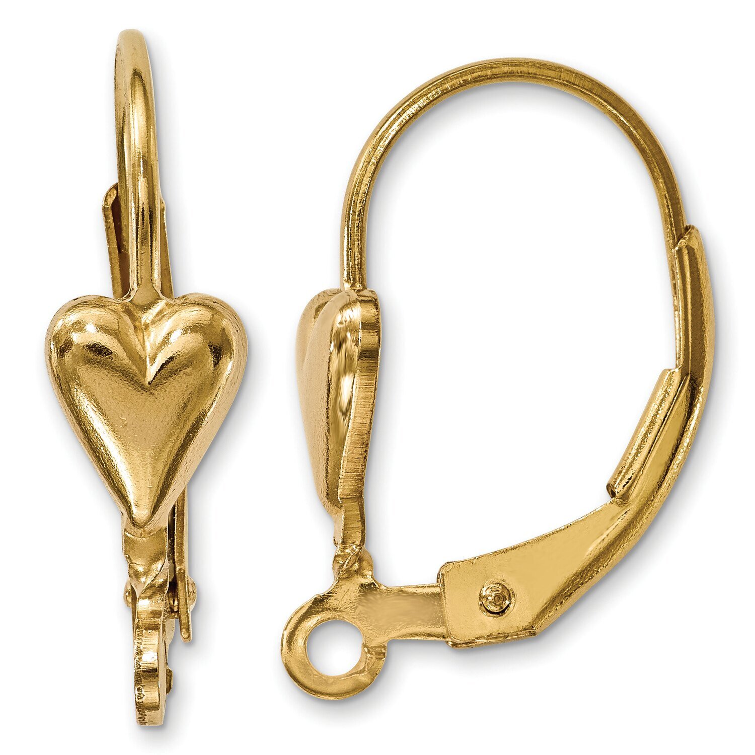 Heart with Loop Leverback Setting Gold Filled GF4919
