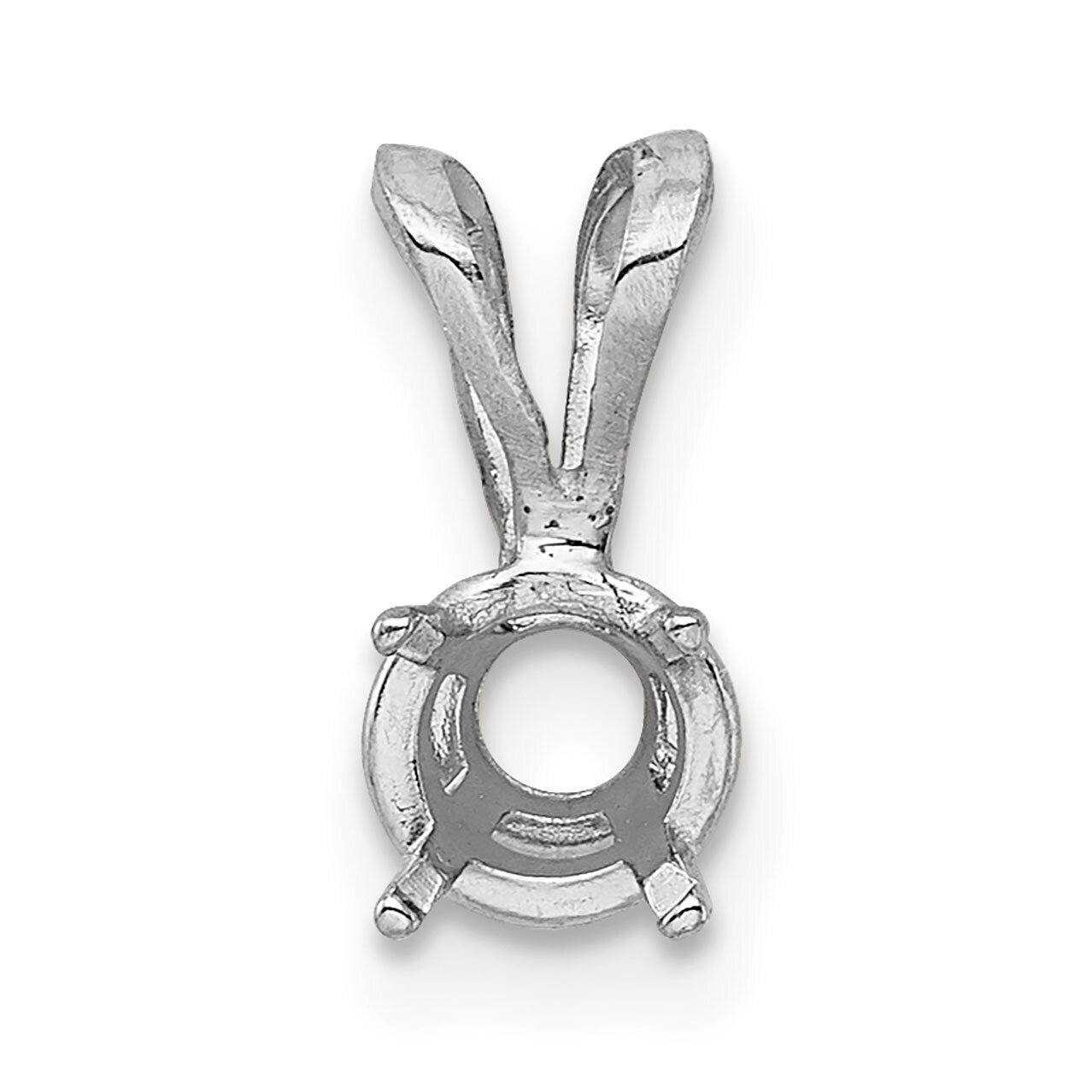 4-Prong TruSeatr .10ct.Setting Palladium Round PD2612, MPN: PD2612,