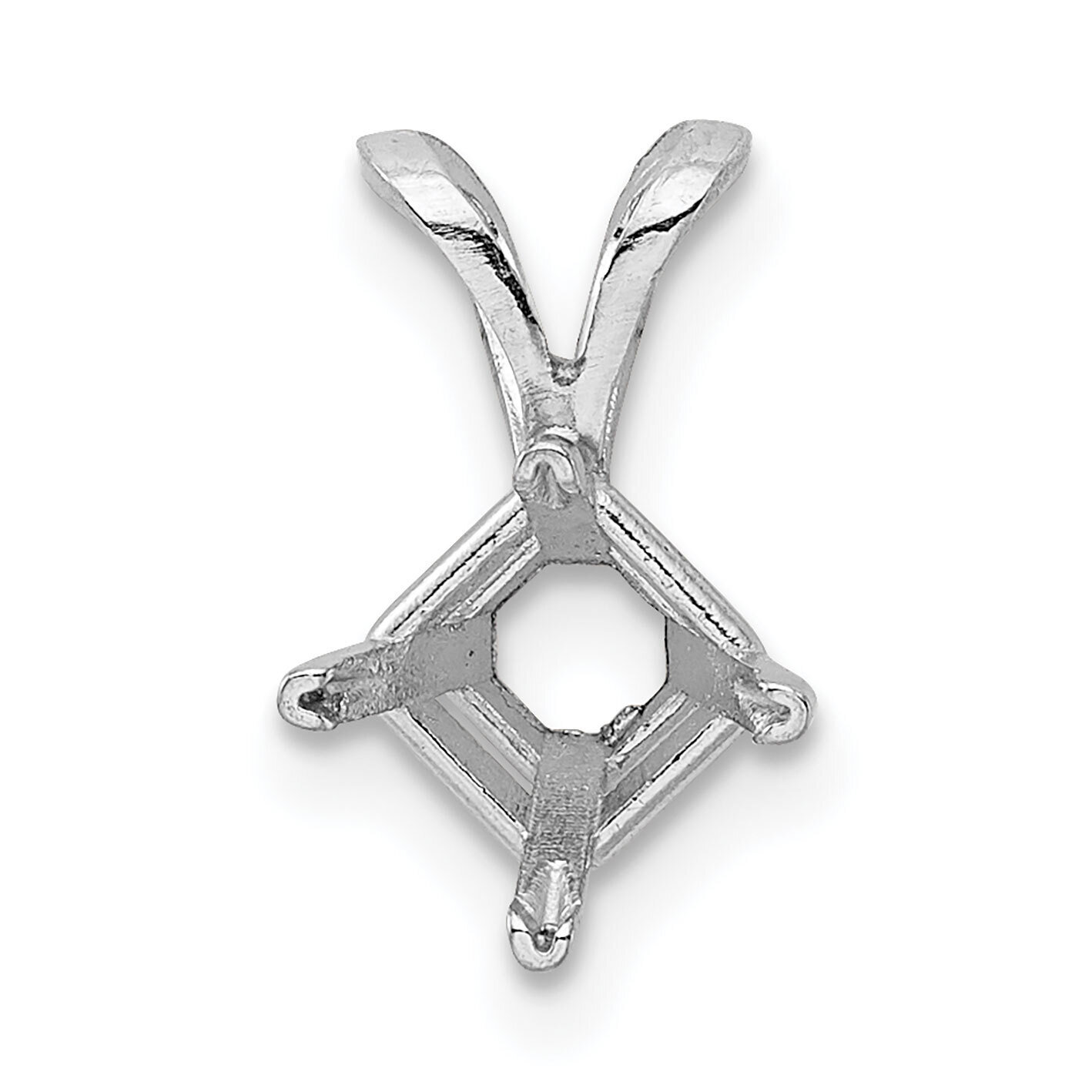 Princess 4-Prong TruSeatr 2.50mm Basket Setting Palladium PD2613, MPN: PD2613,