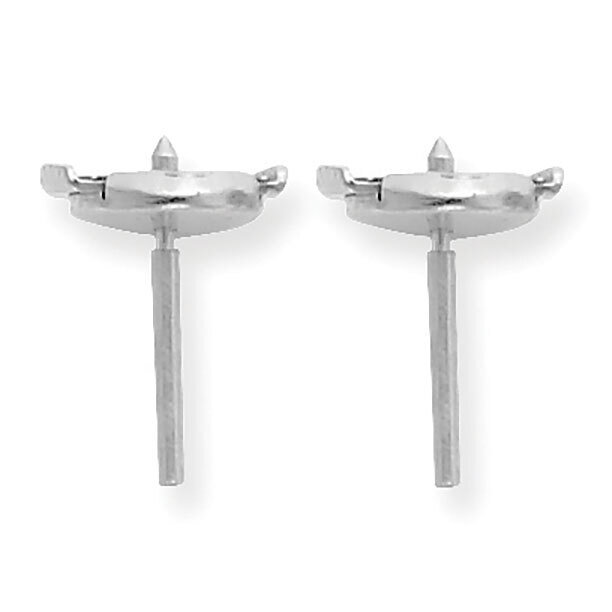 Small Guardian Comfort Trigger Back and Post Earring Setting Platinum PL2838, MPN: PL2838,