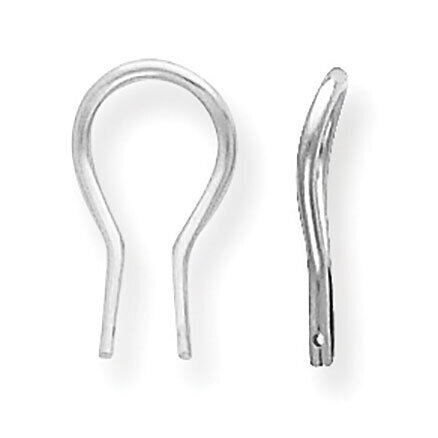 Heavy Weight Omega Clip Earring Setting Platinum PL757, MPN: PL757,