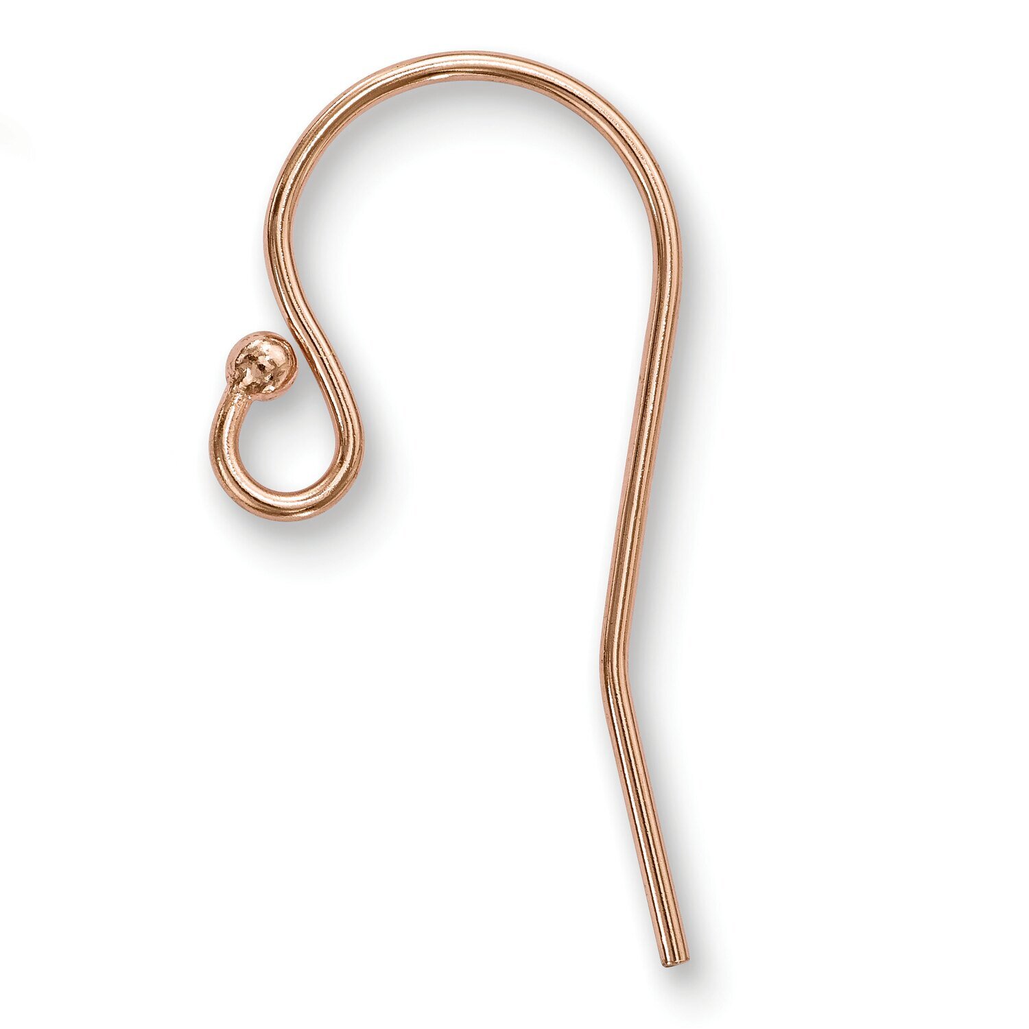 Ball End Ear Wire Rose Gold Filled RGF4931