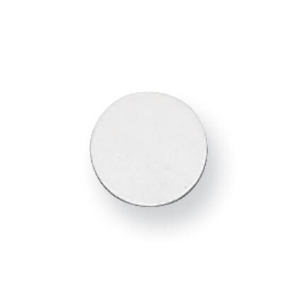 Round Stamping Sterling Silver Rhodium-plated SS1004, MPN: SS1004,