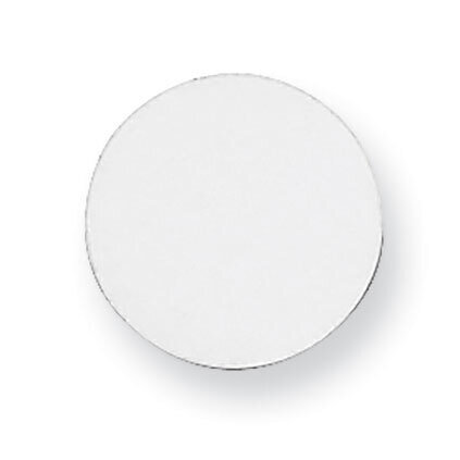 Round Stamping Sterling Silver Rhodium-plated SS1009, MPN: SS1009,