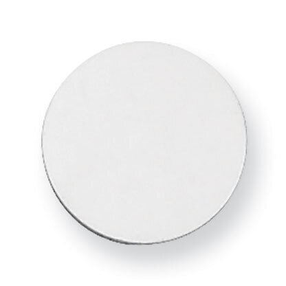 Round Stamping Sterling Silver Rhodium-plated SS1010, MPN: SS1010,