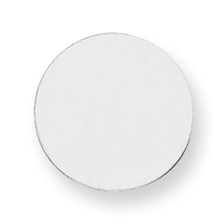 Round Stamping Sterling Silver Rhodium-plated SS1011, MPN: SS1011,