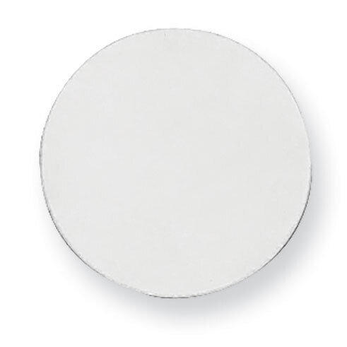 Round Stamping Sterling Silver Rhodium-plated SS1013, MPN: SS1013,