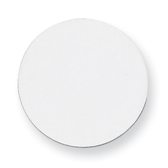 Round Stamping Sterling Silver Rhodium-plated SS1015, MPN: SS1015,