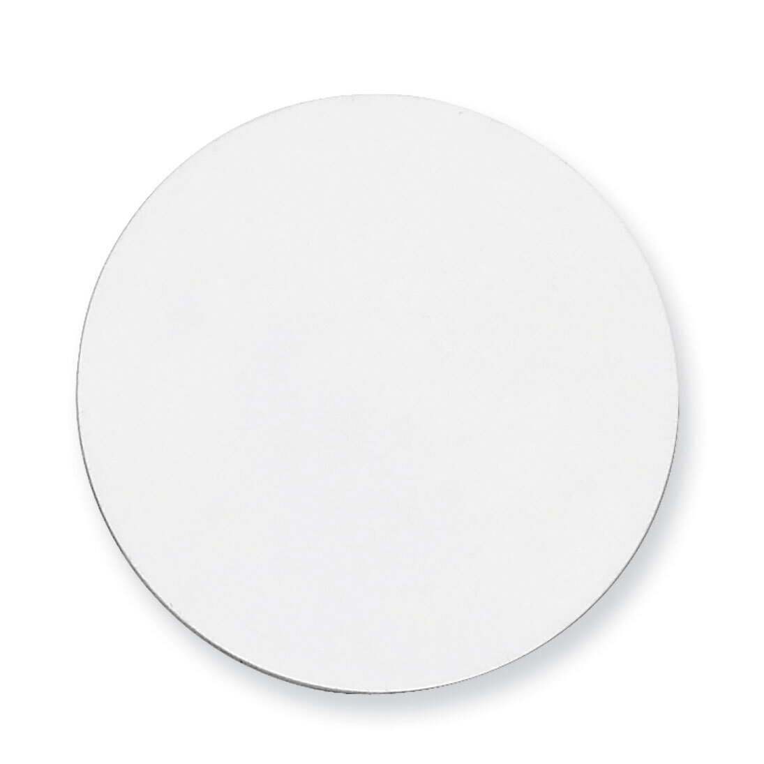 Round Stamping Sterling Silver Rhodium-plated SS1026, MPN: SS1026,