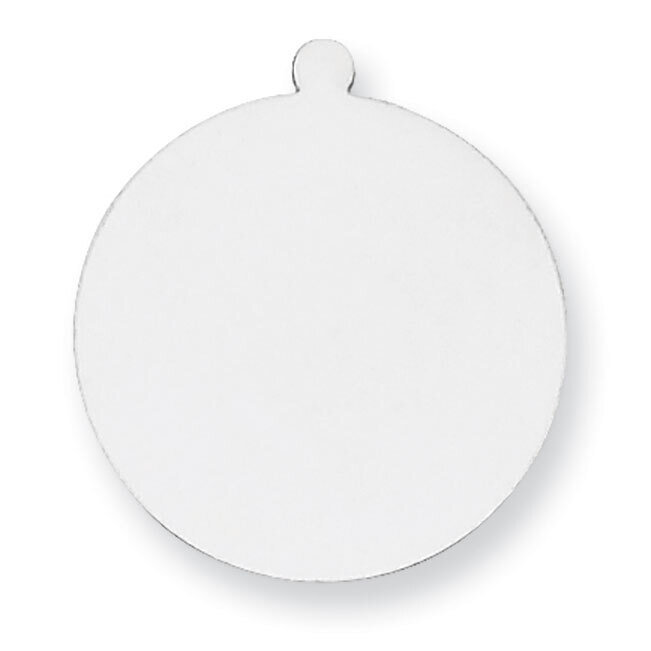 Round with Eyelet Stamping Sterling Silver Rhodium-plated SS1040, MPN: SS1040,