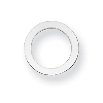 Circle with Hole Stamping Sterling Silver Rhodium-plated SS1050