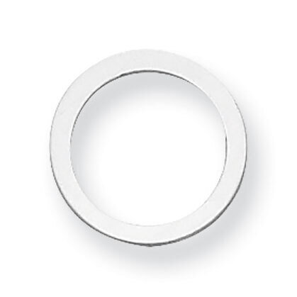 Circle with Hole Stamping Sterling Silver Rhodium-plated SS1051