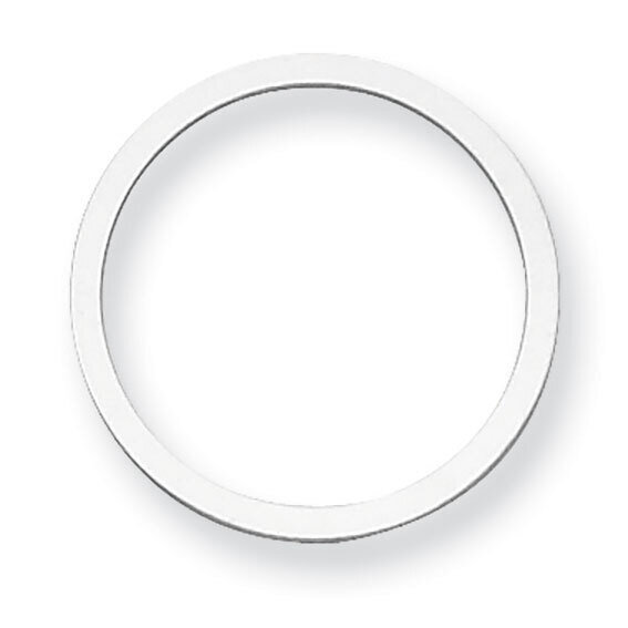 Circle with Hole Stamping Sterling Silver Rhodium-plated SS1054, MPN: SS1054,