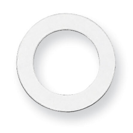 Circle with Hole Stamping Sterling Silver Rhodium-plated SS1055, MPN: SS1055,