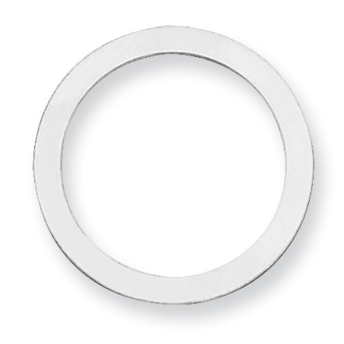 Circle with Hole Stamping Sterling Silver Rhodium-plated SS1058, MPN: SS1058,