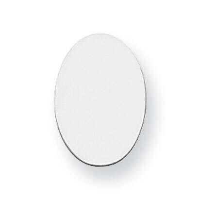 Oval Stamping Sterling Silver Rhodium-plated SS1080, MPN: SS1080,