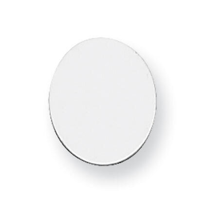 Oval Stamping Sterling Silver Rhodium-plated SS1082, MPN: SS1082,