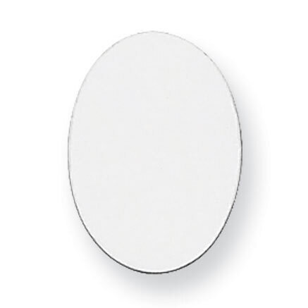 Oval Stamping Sterling Silver Rhodium-plated SS1084, MPN: SS1084,