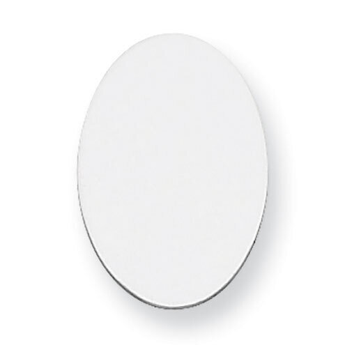 Oval Stamping Sterling Silver Rhodium-plated SS1085, MPN: SS1085,