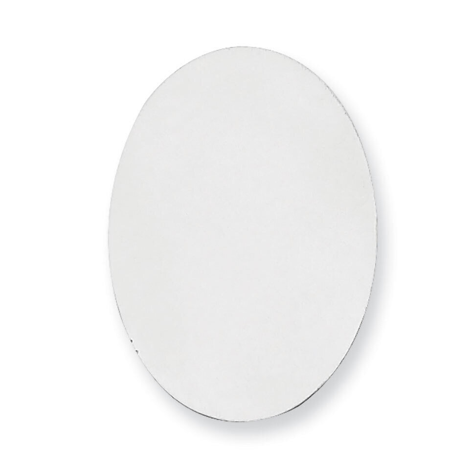 Oval Stamping Sterling Silver Rhodium-plated SS1088, MPN: SS1088,