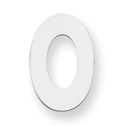 Oval with Hole Stamping Sterling Silver Rhodium-plated SS1096, MPN: SS1096,