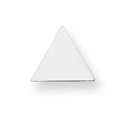 Triangle Shape Stamping Sterling Silver Rhodium-plated SS1197, MPN: SS1197,