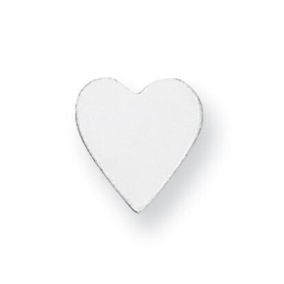 Heart Shape Stamping Sterling Silver Rhodium-plated SS1217, MPN: SS1217,