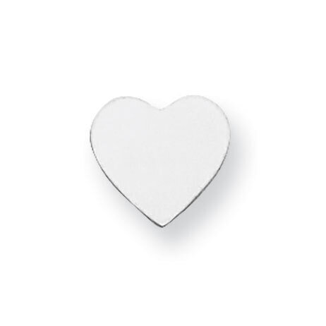 Heart Shape Stamping Sterling Silver Rhodium-plated SS1222, MPN: SS1222,