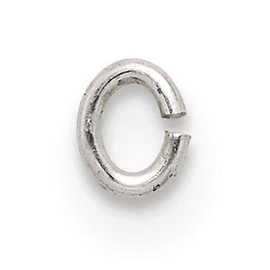 22 Gauge 3.3 x 2.8mm Oval Jump Ring Sterling Silver SS2879, MPN: SS2879,