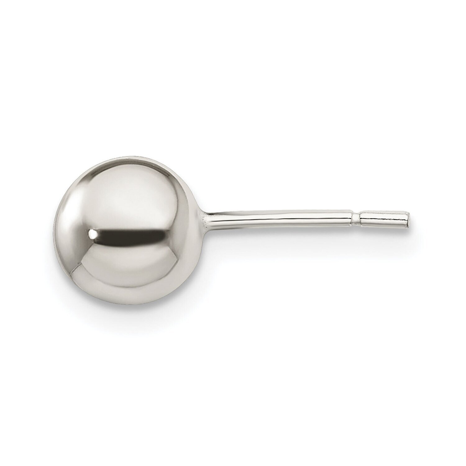 7.0mm Ball Earring Sterling Silver Polished SS3031
