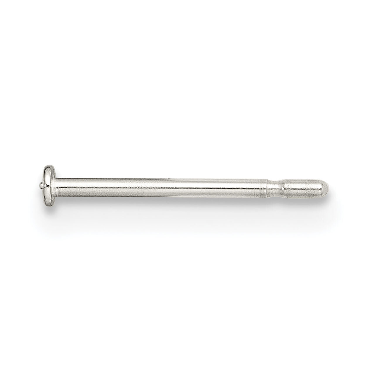 Single Notched with Pad .030 x .437 inch Fusion Post Sterling Silver SS3078, MPN: SS3078,