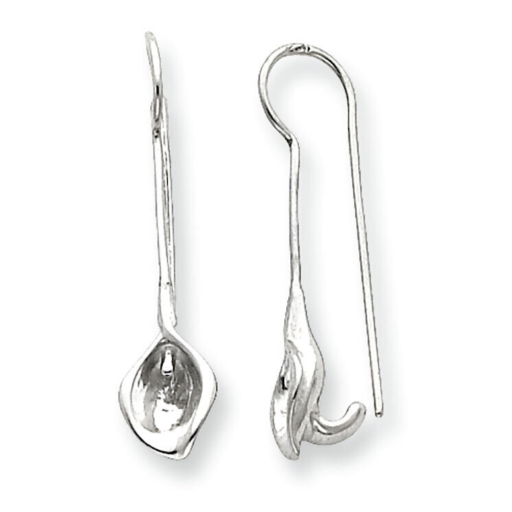 .037 inch Fancy Casted Earring Component Sterling Silver SS3169, MPN: SS3169,