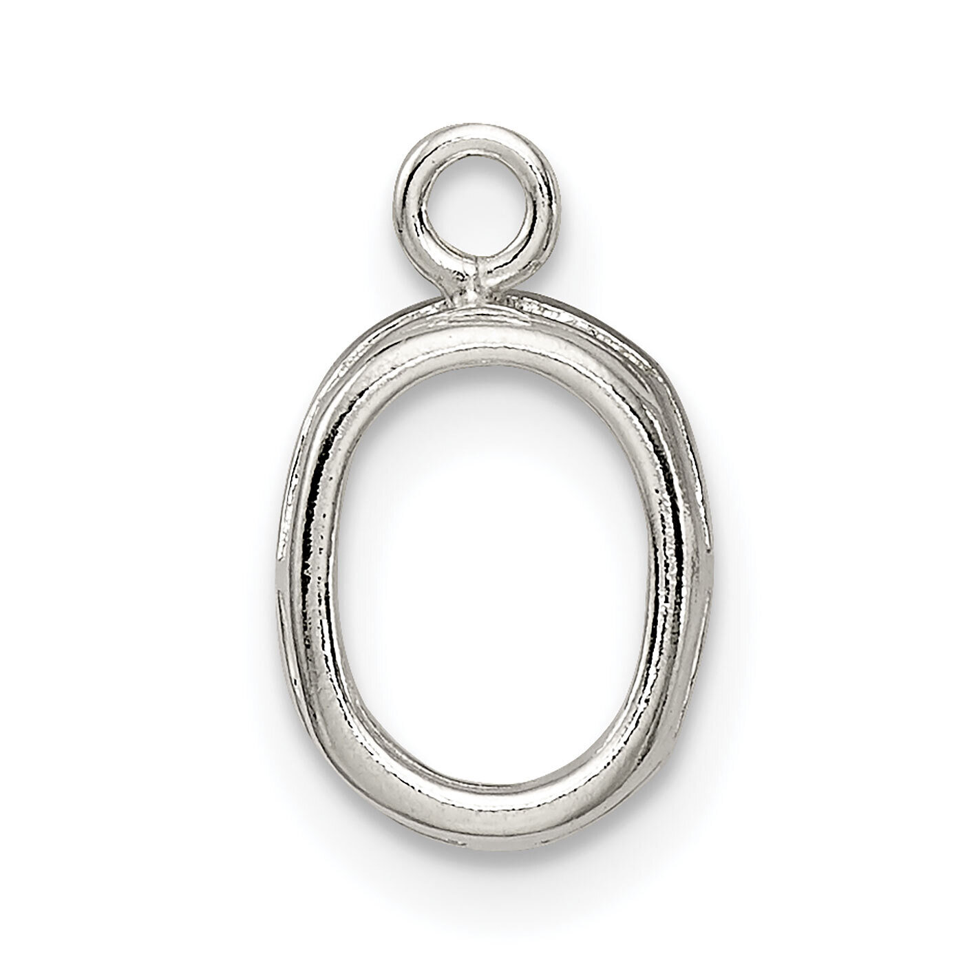 Oval Back Set 5 x 3mm Earring Bezel Sterling Silver SS3192, MPN: SS3192,