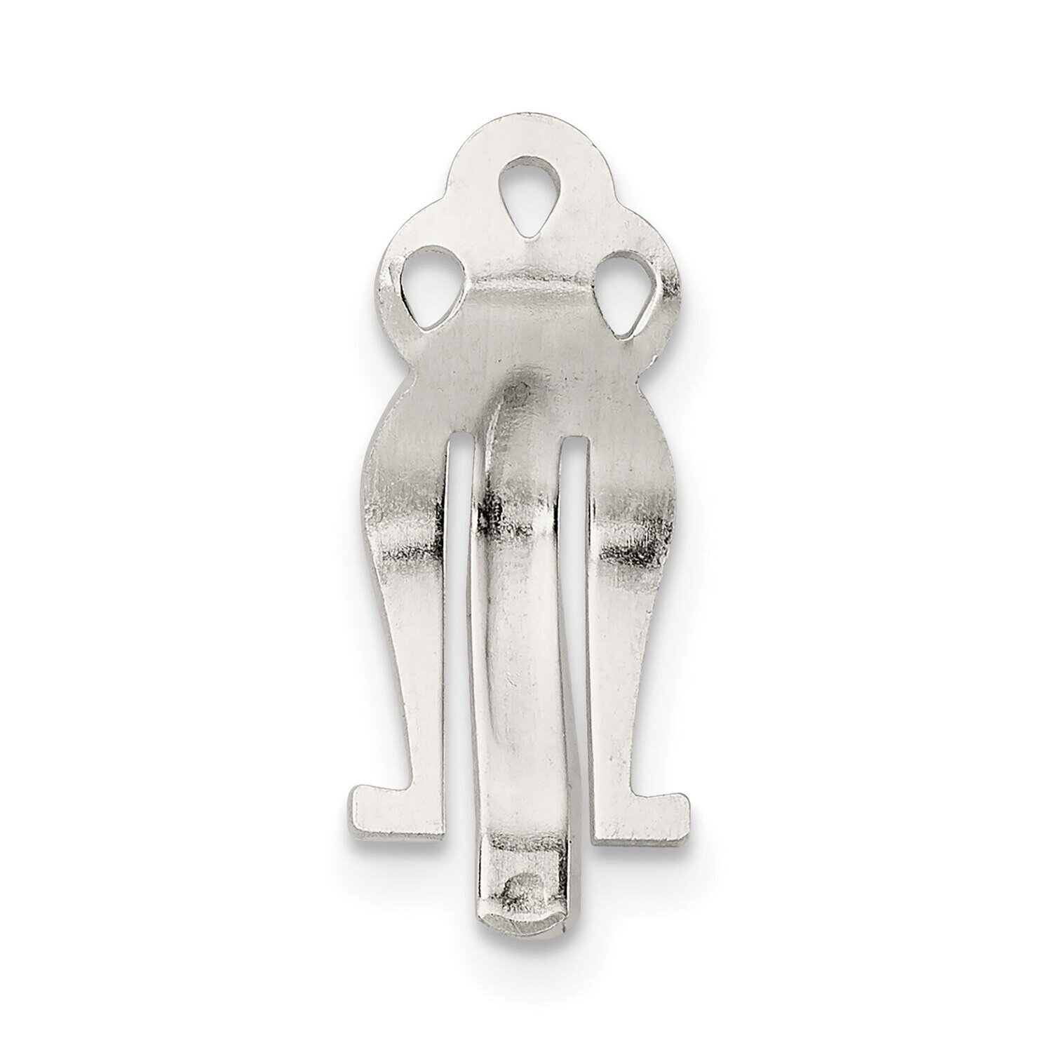 .69 x .28 inch Earring Clip Sterling Silver SS3202
