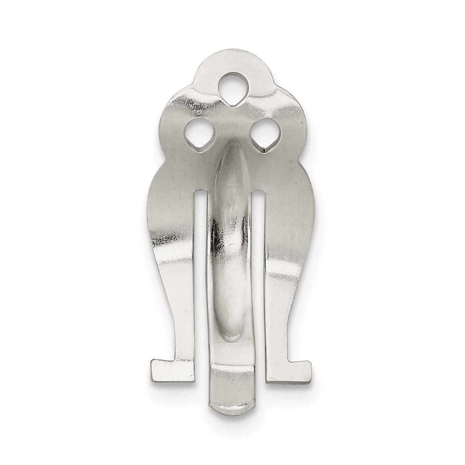 .84 x .39 inch Earring Clip Sterling Silver SS3204, MPN: SS3204,