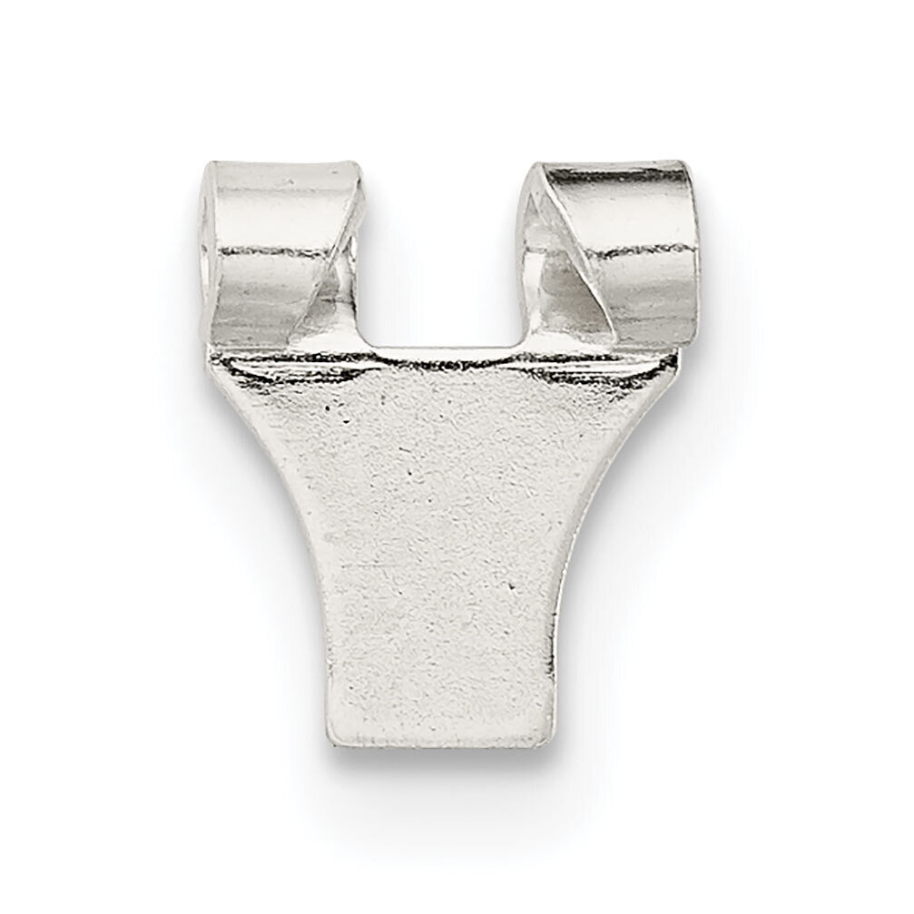 .30 x .25 inch Stamped Yoke Omega Earring Component Sterling Silver SS3210, MPN: SS3210,
