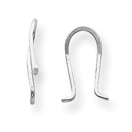 .54 x .33 inch Omega Wire Earring Component Sterling Silver SS3214, MPN: SS3214,