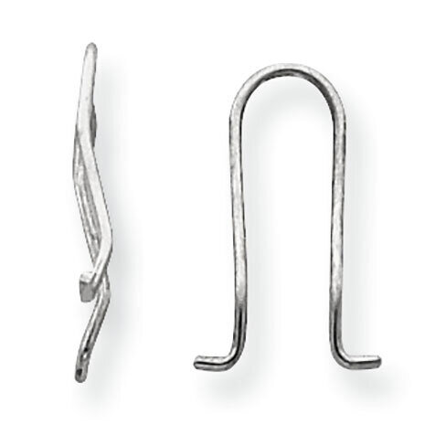 .75 x .46 inch Omega Wire Earring Component Sterling Silver SS3216, MPN: SS3216,