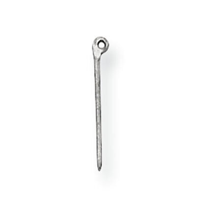 15.7mm Earring Bar Component Sterling Silver SS3221, MPN: SS3221,