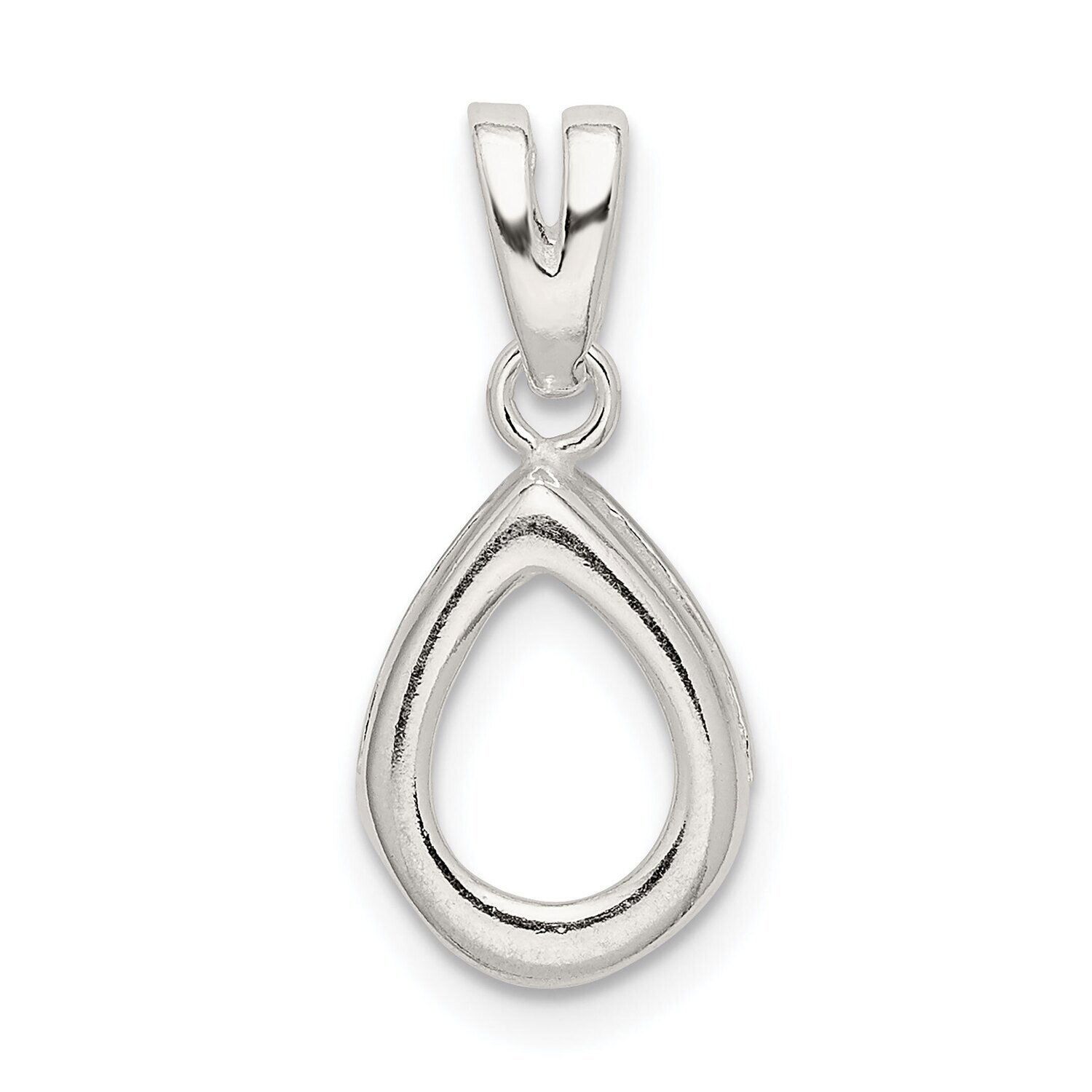 Pear 5 x 3mm Loose Bail Pendant Setting Sterling Silver SS3266, MPN: SS3266,