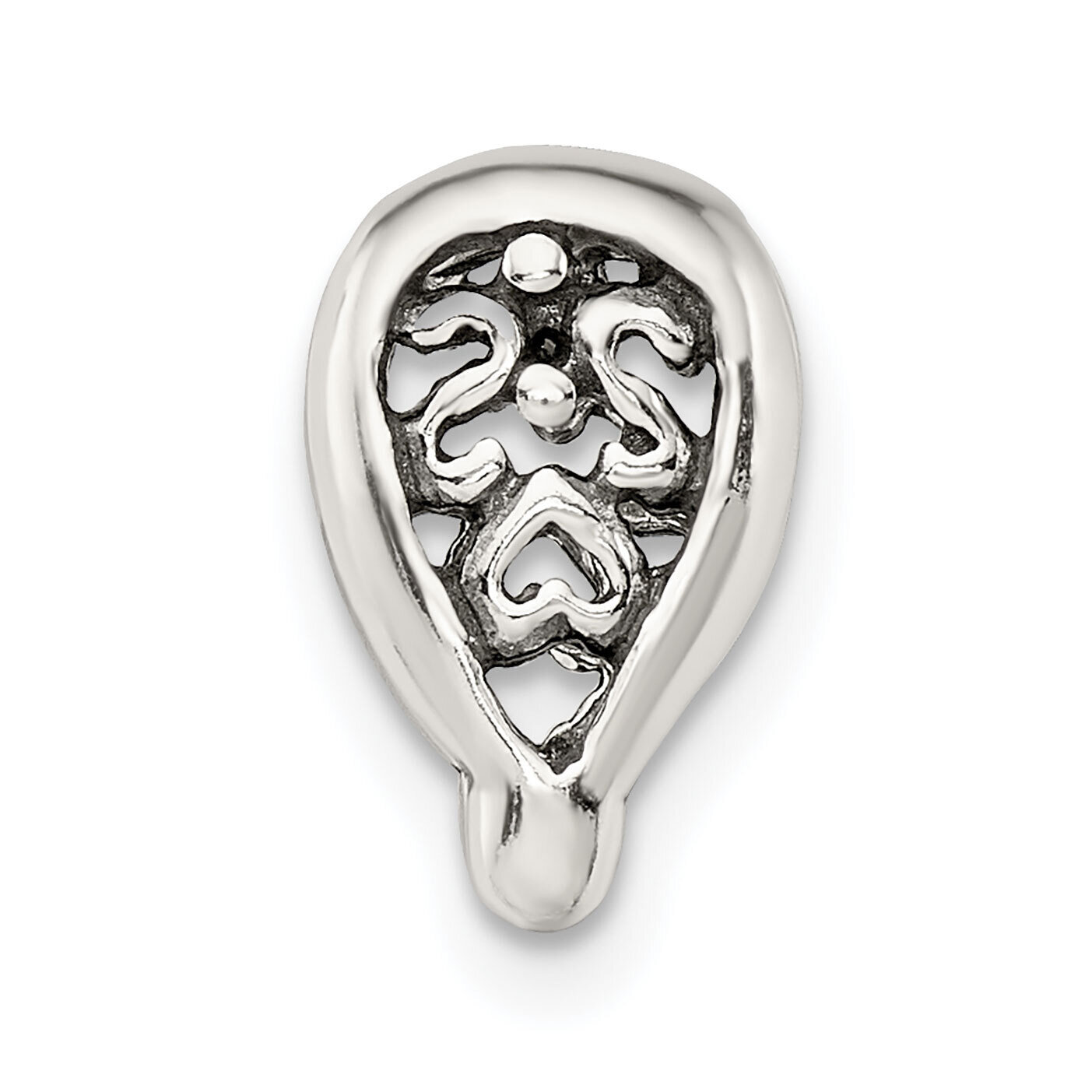 4.7mm Fancy Antiqued Casted Bail Sterling Silver SS3341