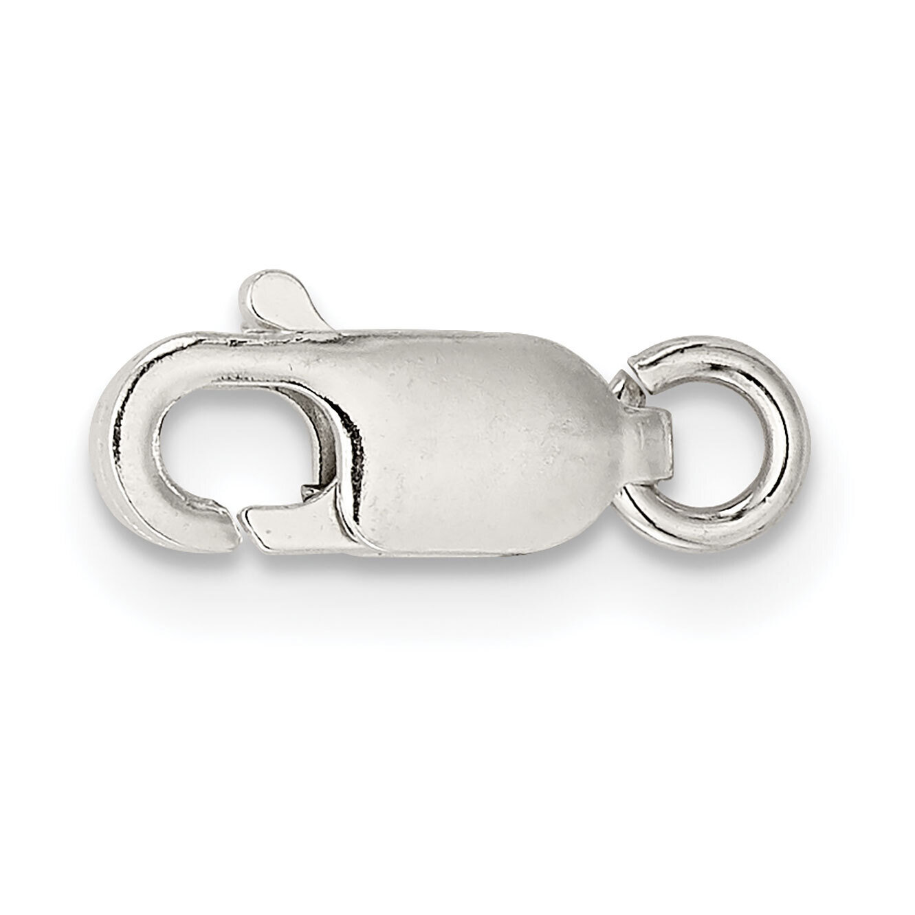 Standard Weight 10.2 x 3.8mm Lobster with Jump Ring Clasp Sterling Silver SS3375, MPN: SS3375,