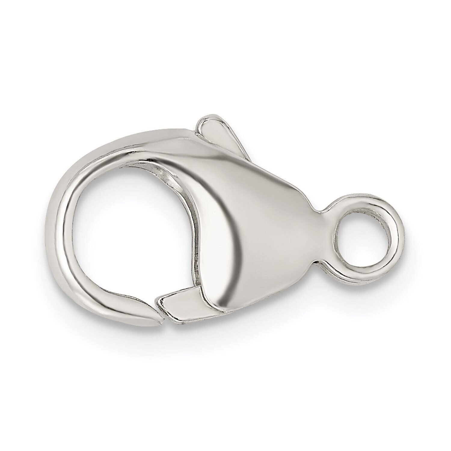 16.1 x 8.6mm Fancy Lobster with Jump Ring Clasp Sterling Silver SS3394, MPN: SS3394,