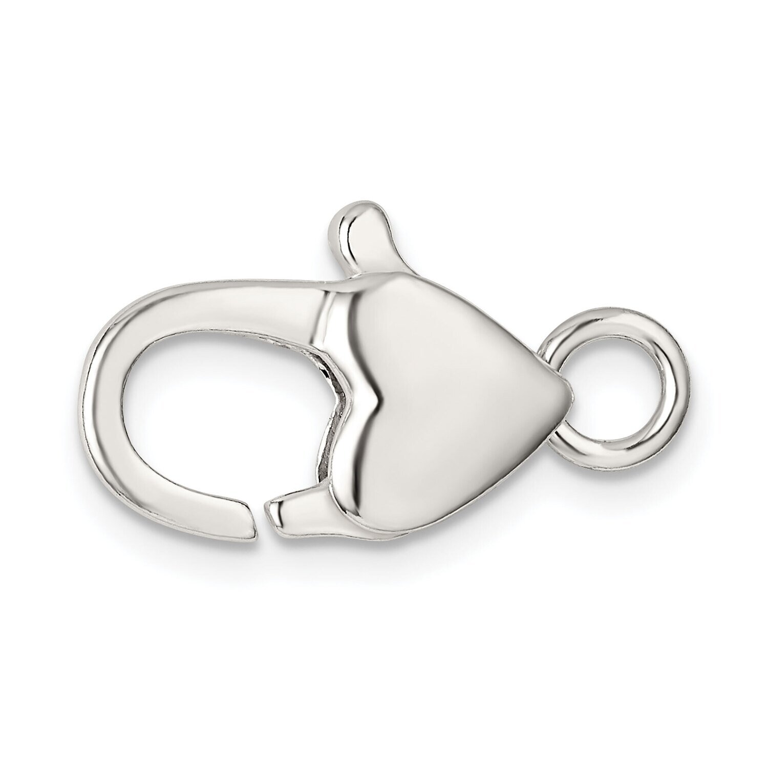 16 x 8.5mm Heart Shaped Lobster Clasp Sterling Silver SS3403, MPN: SS3403,